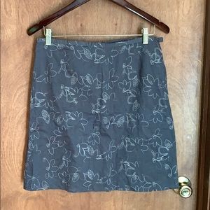 Flower Embroidered Skirt